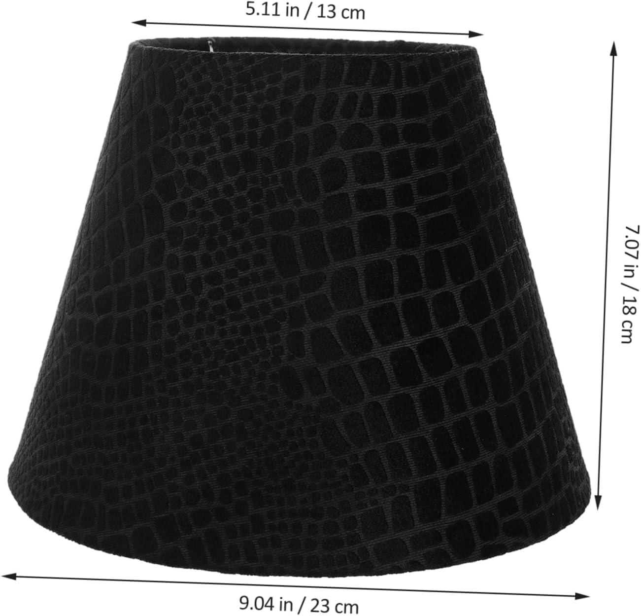 Fabric Lampshade for Ceiling Lights Black Bell Shade Replacement Easy to Install Versatile Home Decor Light Accessory for Table and Floor Lamps