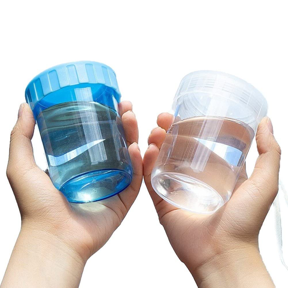 Wudaizhi 210ml Small Capacity Plastic Water Cup Portable Handy Bottles Mini Water Cup Leakproof Water Bottle 2pcs