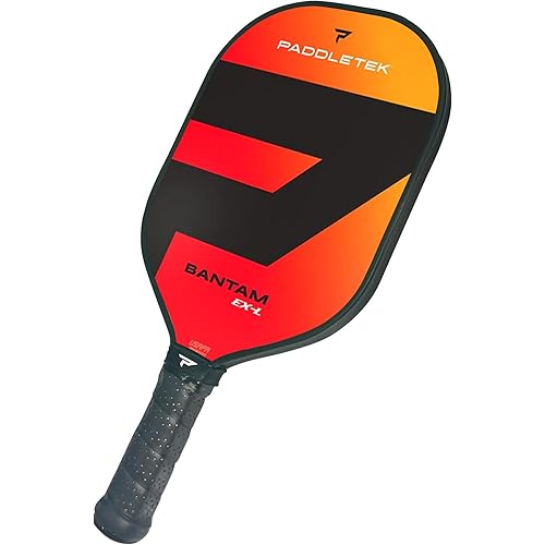 Paddletek Bantam EX-L Pickleball Paddle | Professional Pickleball Paddles with Honeycomb Core, Polycarbonate Surface, Bantom PolyCore & High Tack Performance Grip | USAPA Approved