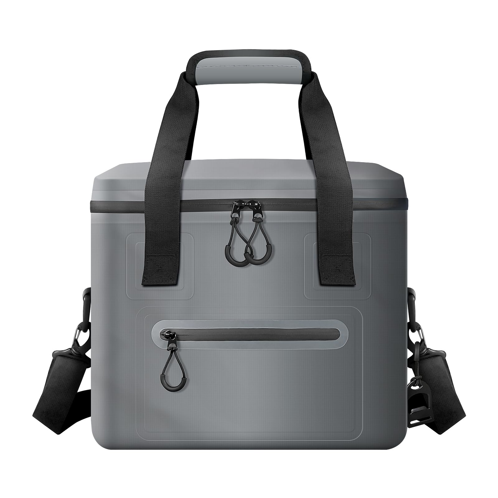 RANDUN Insulated Cooler Bag, 7/16/30 Can (8/19/22L) Collapsible with Bottle Opener for Lunch Coolers for Picnic, Beach, Work, Trip - Soft Ice Coolers Bags with Zipper Foldable Portable Stands Upright