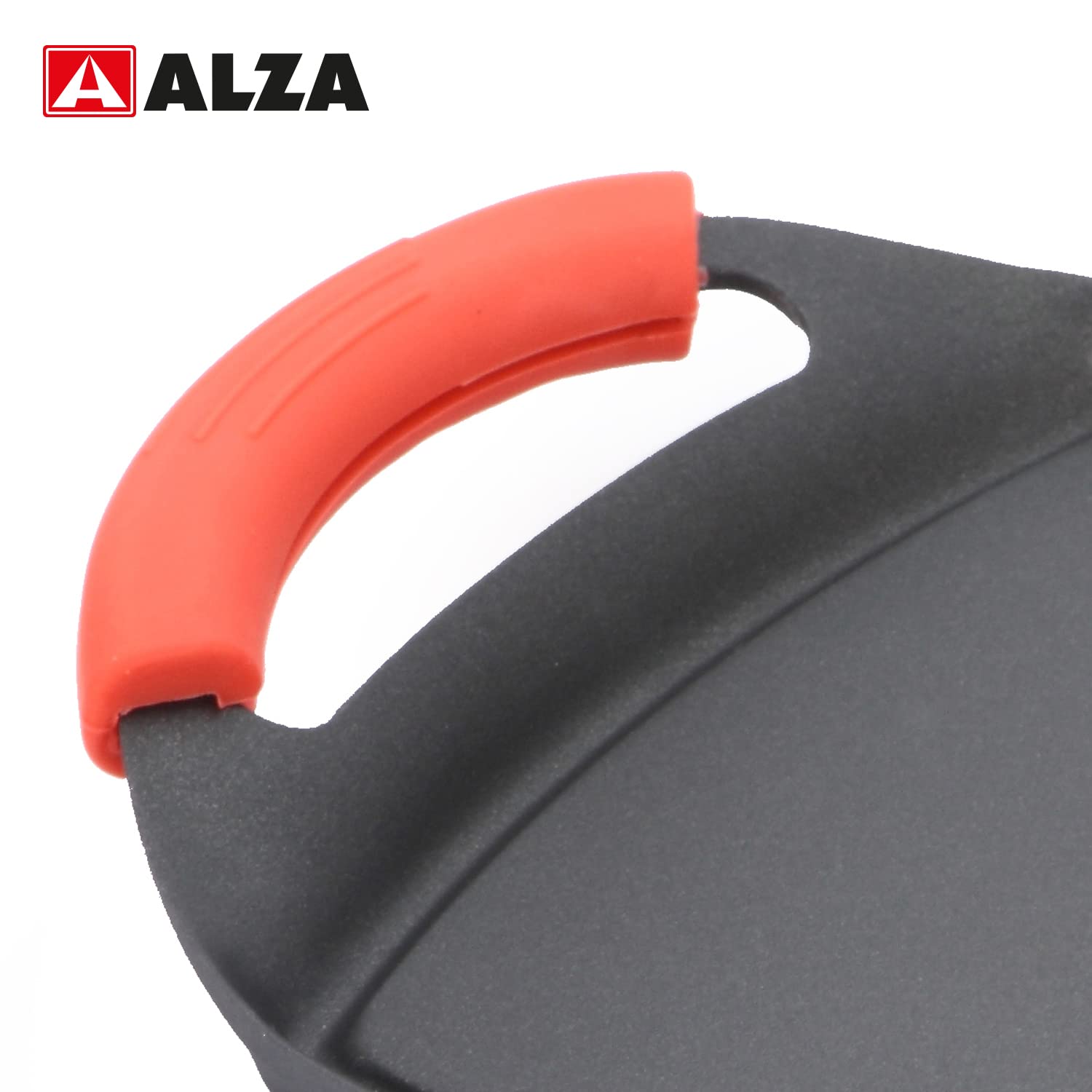 ALZA Rouge - Plancha Teppanyaki 26cm (37x25cm), Aluminio Fundido, Antiadherente Triple Capa, Todo Tipo de cocinas, Apto para Inducción y Horno