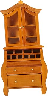 KOMBIUDA Miniaturas De Casa De Boneca Miniaturas De Casa De Boneca De Madeira Para Artesanato Móveis De Boneca Fotografia Modelo Estante 1/12 Estante Em Miniatura De Casa De Boneca Mini