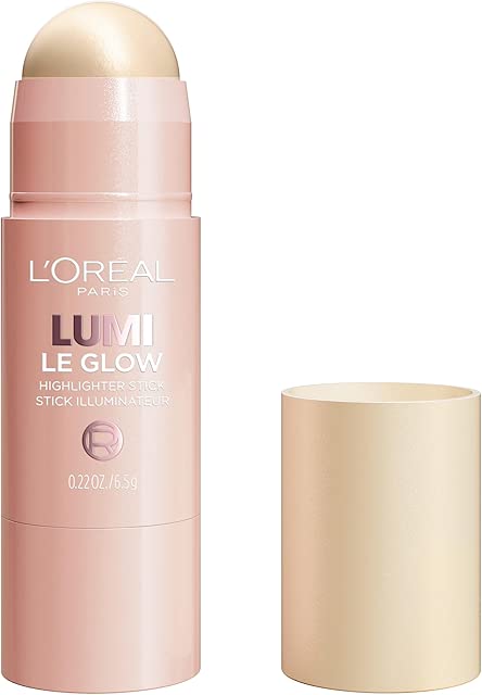L’Oréal Paris True Match Lumi Le Glow Highlighter Stick, Luminous, Satin, Glowy Highlighter for Face and Body, 635 Golden Couture, 0.25 Oz