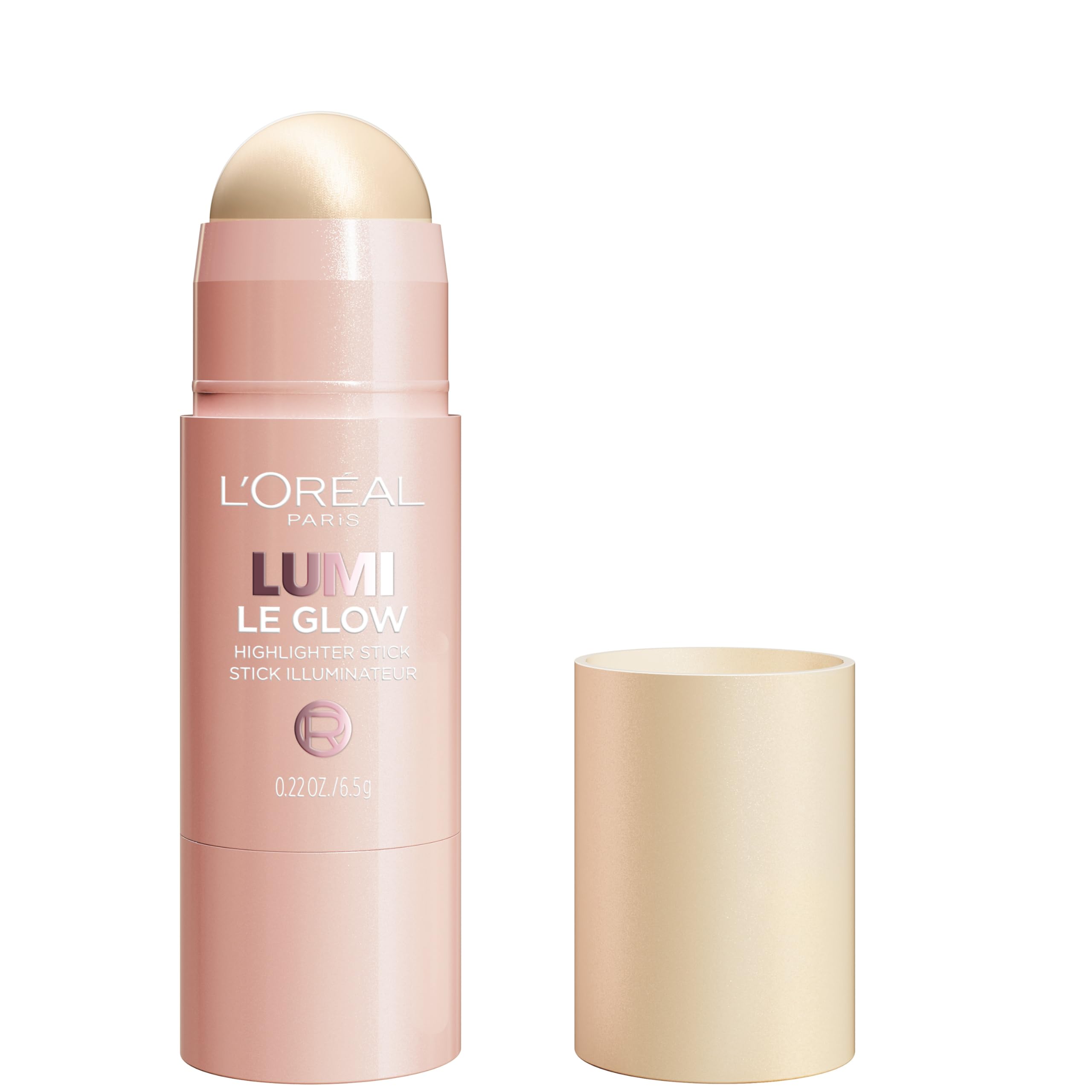 L'Oreal ParisTrue Match Lumi Le Glow Highlighter Stick, Luminous, Satin, Glowy Highlighter for Face and Body, 635 Golden Couture, 0.17 Oz