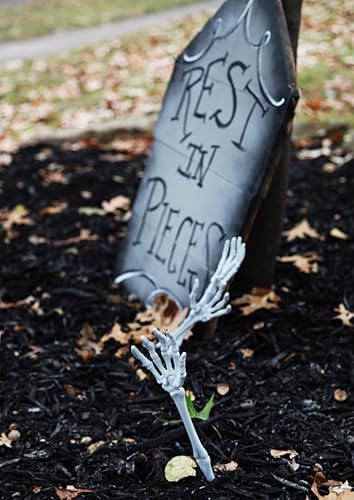 Miniatura 7 de CLRA - Pinzas de mano de esqueleto, 2 unidades, color blanco y negro, pinzas para ensalada y Halloween en casa, fiesta, cocina, con regalo Aolani