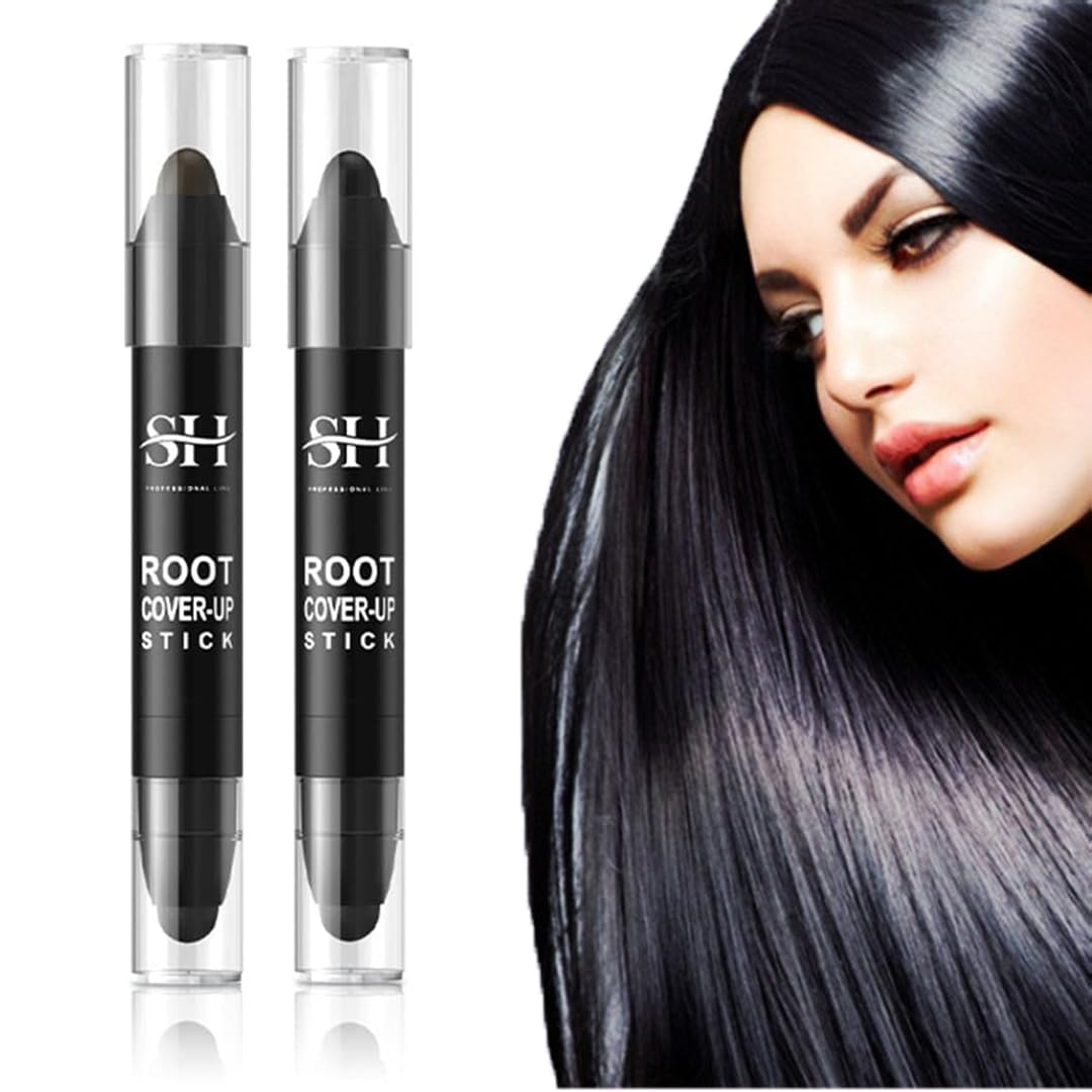 Root Cover Up Quick Stick - Touch Up for Dark Brown and Black Hair, Instant Concealer for Roots and Grays