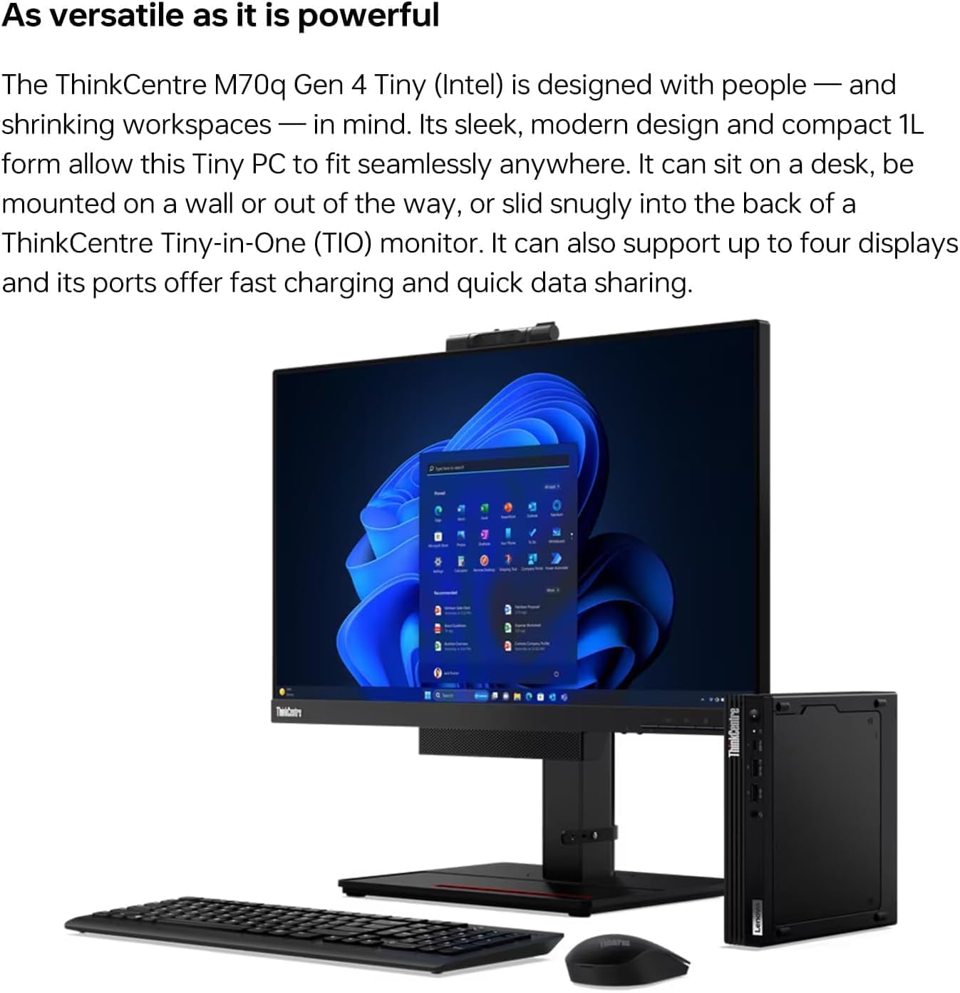 ミニPC Lenovo ThinkCentre M70q Tiny ThinkCentre M70q Gen 2 Tiny (Intel) | Enterprise-level 1L PC
