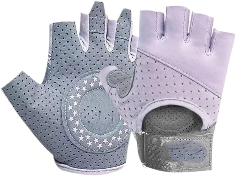 Lifting Gloves Workout Gloves 1Pair Breathable Gym Weight Lifting for Cycling Exercise Fitness Training(Blue,Large)