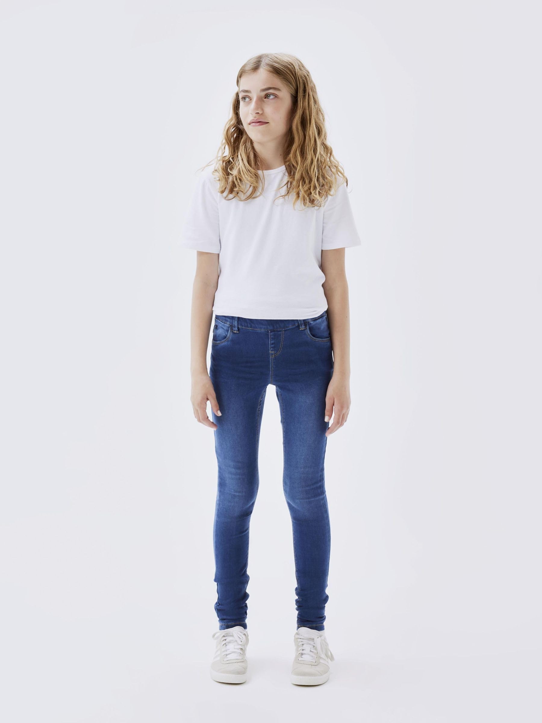 NAME IT Nkfpolly Skinny Dnm Legging 1182-To Noos para Niñas