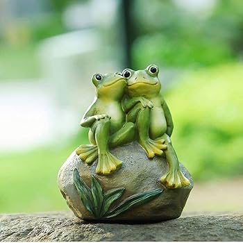 おばあさんとカエル　置物 Amazon.co.jp: [dhiuebc] 母の日 カエル 置物 玄関 F かえる
