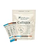 Great Lakes Wellness Collagen Peptides Powder for Skin, Hair, Nails, Joints & Digestion - Variety Flavors - Quick Dissolve Hydrolyzed, Non-GMO, Kosher - 6 Sticks - Packaging May Vary