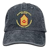 sargento mayor posso Tamaño: Altura del sombrero: 3.54 pulgadas / 9 cm, borde: 2.76 pulgadas / 7 cm, circunferencia del sombrero: 21.6-23.2 pulgadas / 55-59 cm