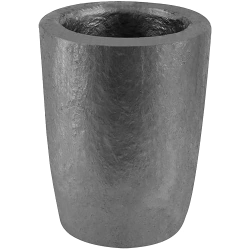 Nelyrho #0.5-0.5KG Graphite Crucible for Melting Metal | Silicon Carbide Crucible, Ideal for Melting, Casting & Refining Aluminum, Gold, Silver, Copper & Brass, 1800°C/3272°F