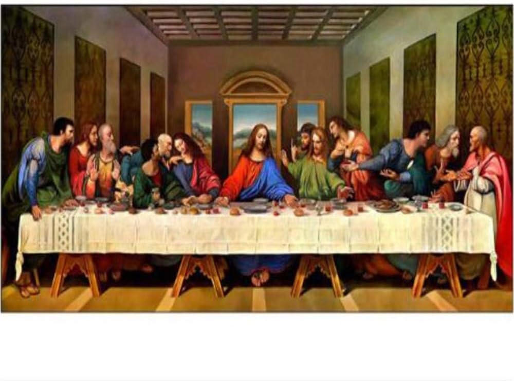 Diamond Painting Jesus Last Supper 5D Full Square Diamond Daimond Painting Diamond Embroidered Cross Stitch Handmade