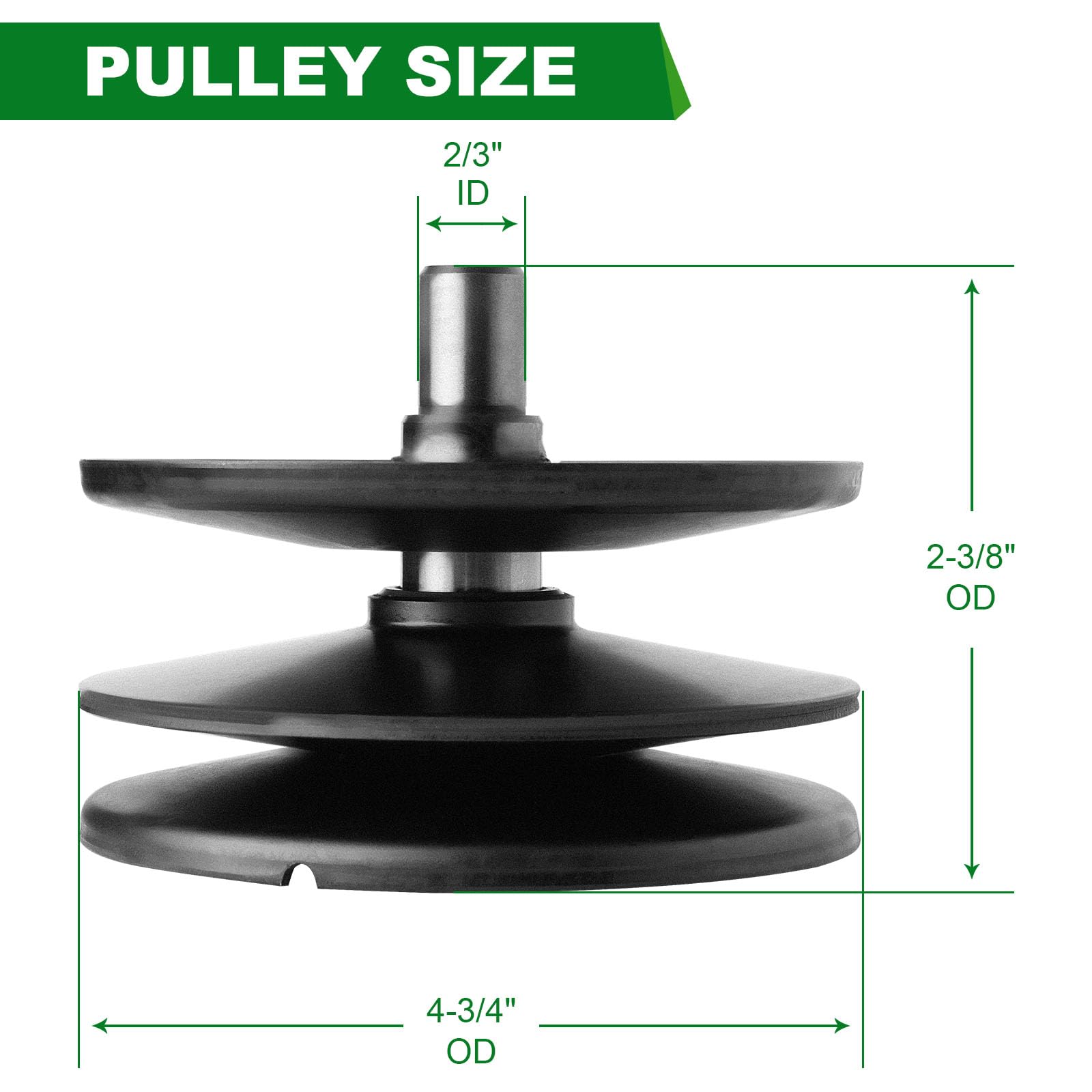Polea de Velocidad Variable Mejorada para cortacésped MTD 956-04015B 956-04015A 956-04015 756-04015A Troy-Bilt Cub Cadet Series 656P05011 956-04015A 656-00599 A 656-Repuesto de polea 04015