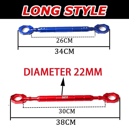 Miniatura 4 de GUODIBAIHUO MotorcycleBalance - Manillar para manillar Ducati Scrambler 800 400 1100 Scrambler800 (color gris largo, tamaño 1)
