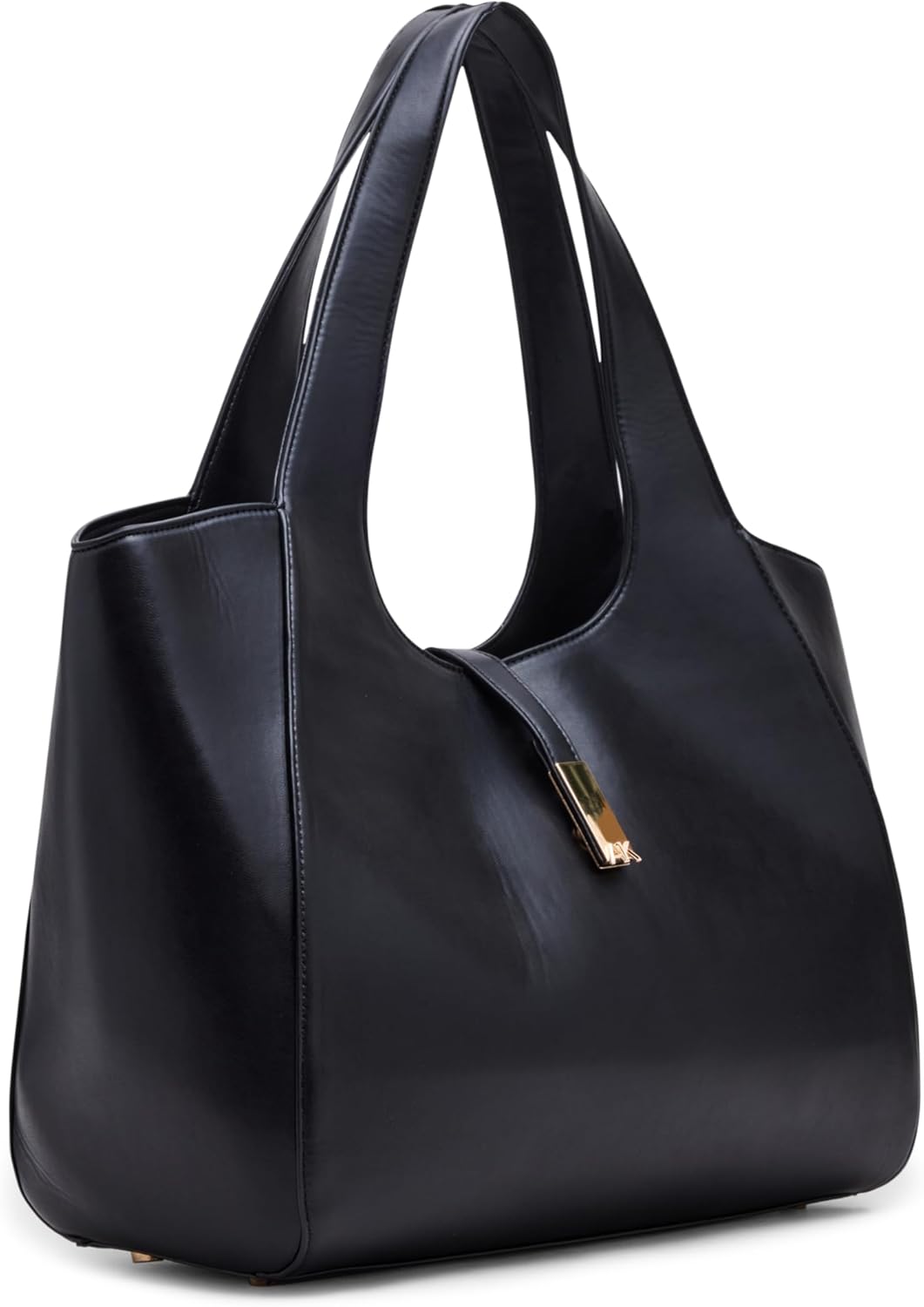 Anne Klein Womens Large Tote with Pouch, Black - Image 4