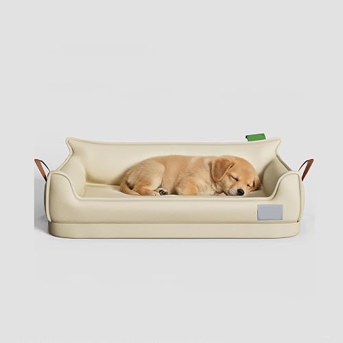 YPDOPORA Sofá Cama De Cuero para Perros, Cama Ortopédica Pequeña para Perros