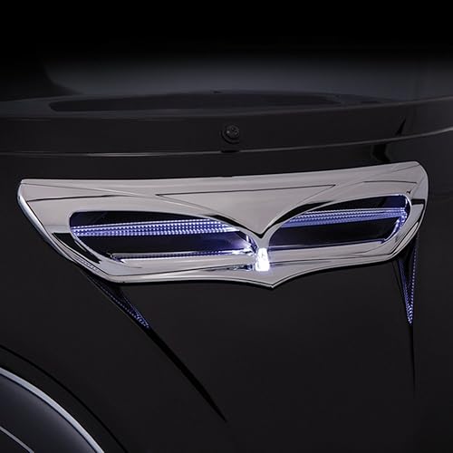 Miniatura 2 de Ciro Carenado Harley-Davidson 40010 - Moldura de ventilación con iluminación LED, acabado cromado