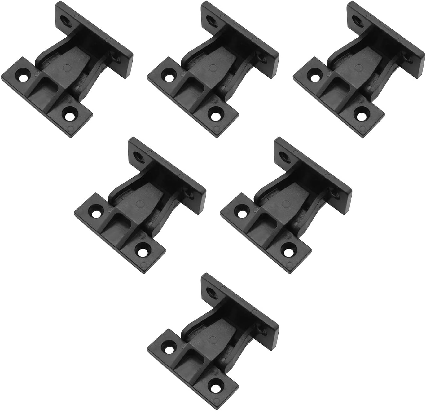 5pcs Plastic Quick Fitting Furniture Panel Joint Bracket 48x21mm Fast Installation Push-On Clips Corner Buckle for Cabinet Wardrobe Mounting Roman Column Connection