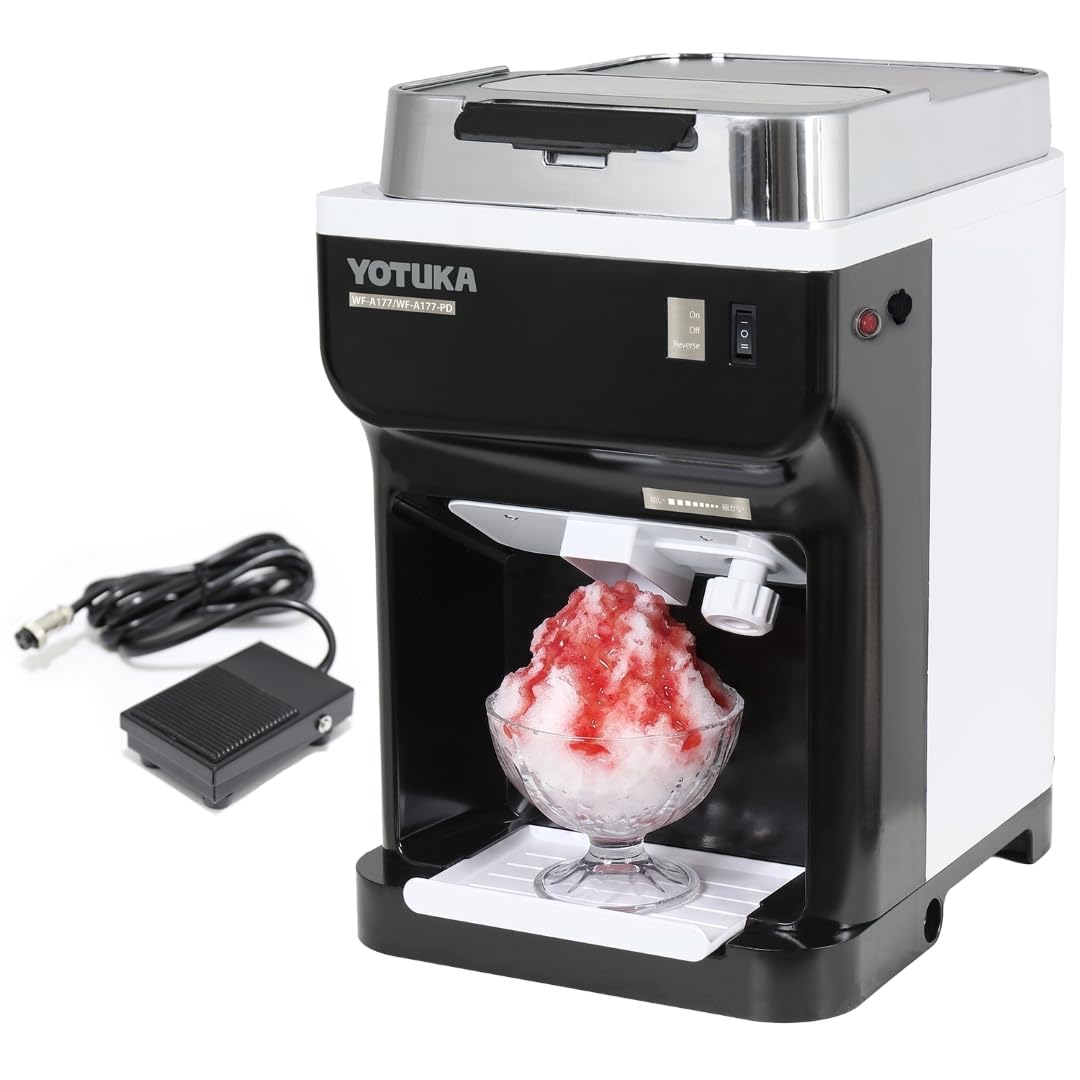 Amazon | HAIGE(ハイガー) 業務用電動かき氷機 (ペダル付 4L) WF-A177