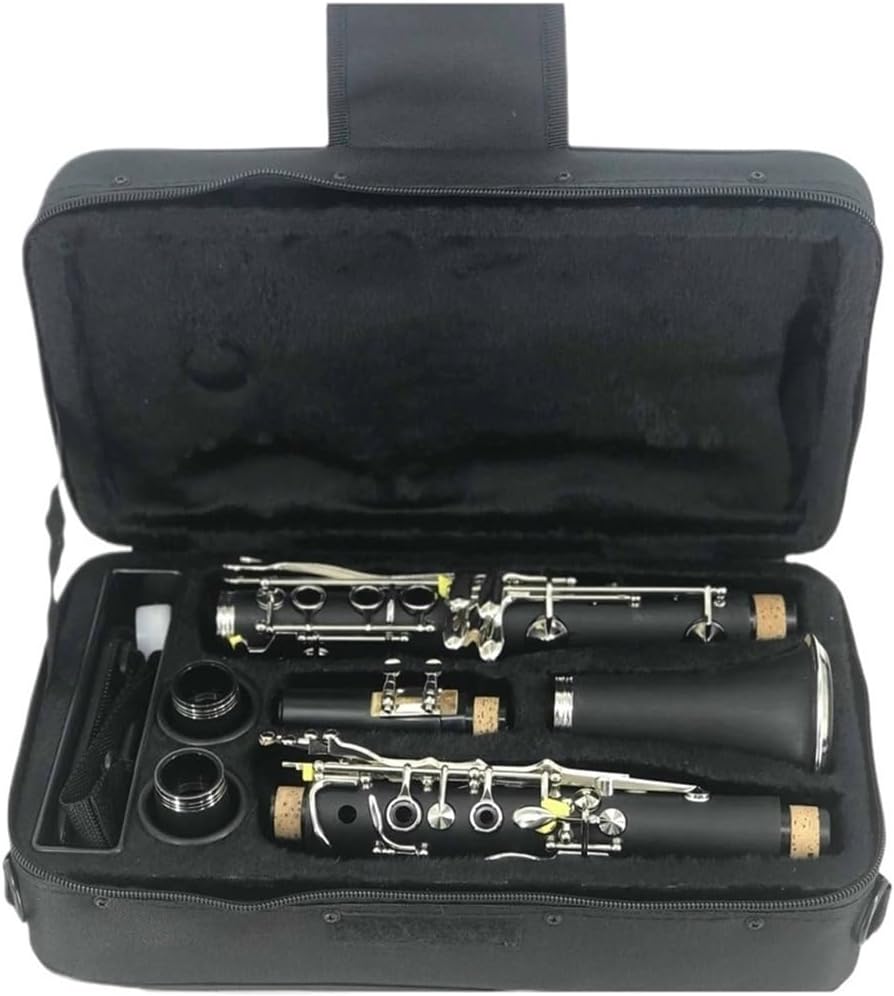 Nickel Plated Hard Rubber Made 17 Keys Black Color Clarinet In Bb Tone