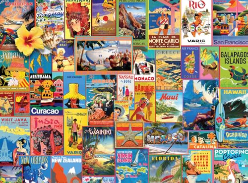 Buffalo Games - Lewis T Johnson - Exotic Destinations - 1000 Piece Jigsaw Puzzle for Adults -Challenging Puzzle Perfect for Game Nights - Finished Size is 26.75 x 19.75