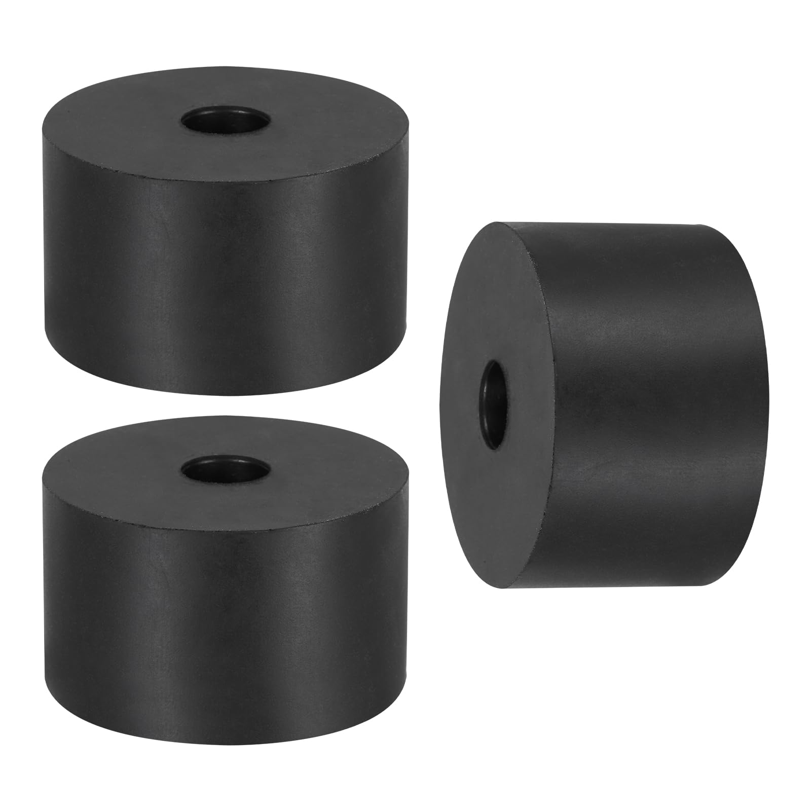 sourcing map 3 Pcs Round Rubber Spacers 50mm OD x 30mm ID x 12mm Thickness Round Rubber Spacers 50mm OD x 30mm ID x 12mm Thickness