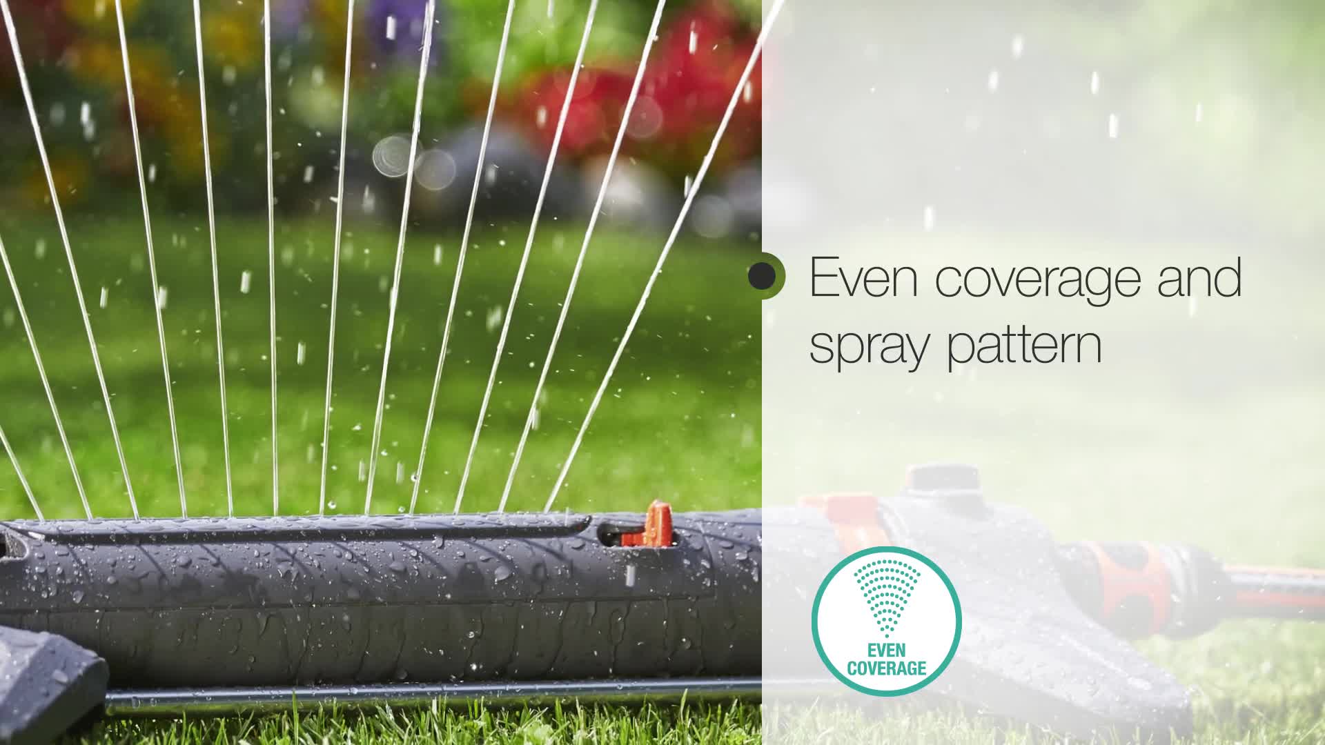 Gardena 34000 Comfort 3900-Square Foot Aqua Zoom Oscillating