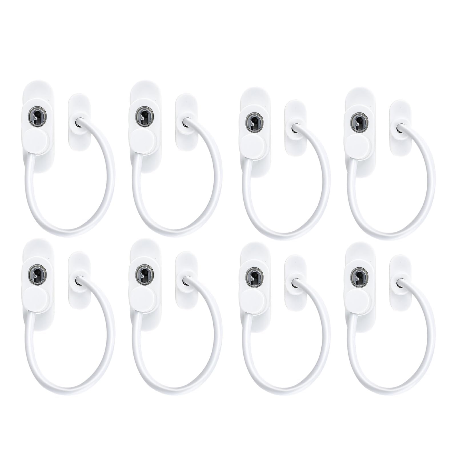 LN COZY CORNER Window Restrictor, 8pcs Child Safety Window Locks, Adjustable Window Stops with Screws, White