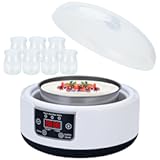 Yogurt Maker Machine 36 Hour, Probiotic Yogurt Maker with Temperature Control and 36 Hour Timer, 1.2L Yogurt Machine with LCD Display, Multi-Function Yogurt Machine for Home Use