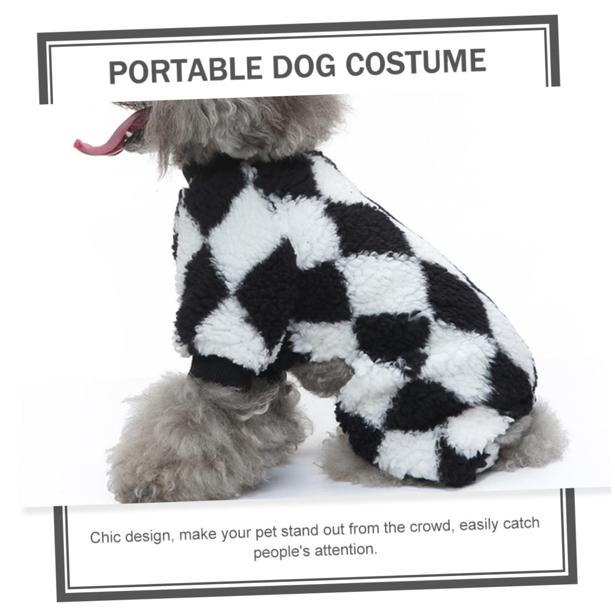 BESPORTBLE 3pezzi Costume Per Animali Domestici Pile Morbido Abbigliamento Per Cuccioli Comodo e Resistente Pigiama Per Cani Per Autunno e Inverno Abito Decorativo Per Cani Con Design Unico