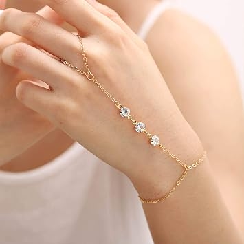 Obmyec Wedding Crystal Finger Ring 