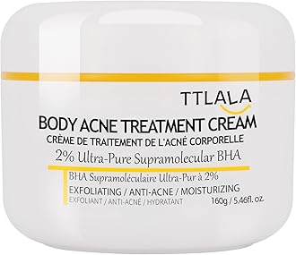 Butt Acne Clearing Treatment, Moisturizer Cream with 2% Salicylic Acid, Tea Tree Oil & Witch Hazel, Body Back Acne Treatment, Cystic Acne Treatment for Skin Delicate and Smooth 5.4oz