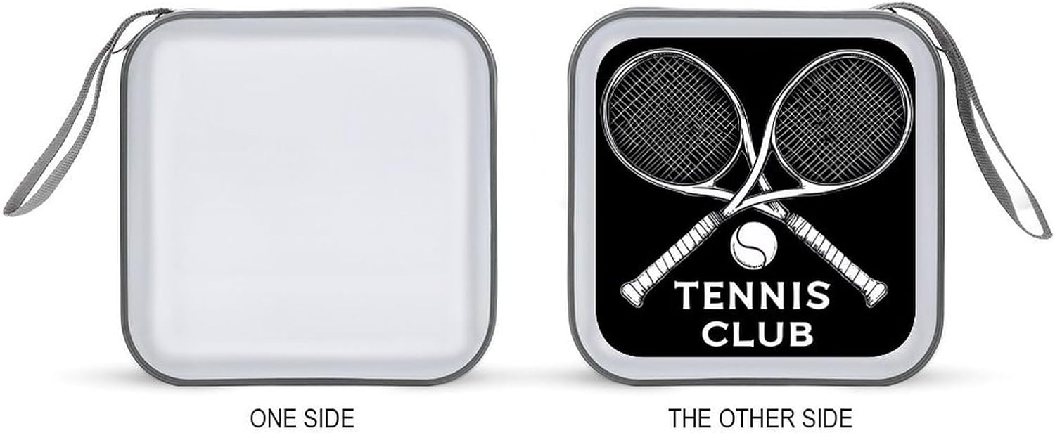 Tennis Club Protective CD Case Storage Rack 40 Capacity DVD Holder Organizer Car Travel