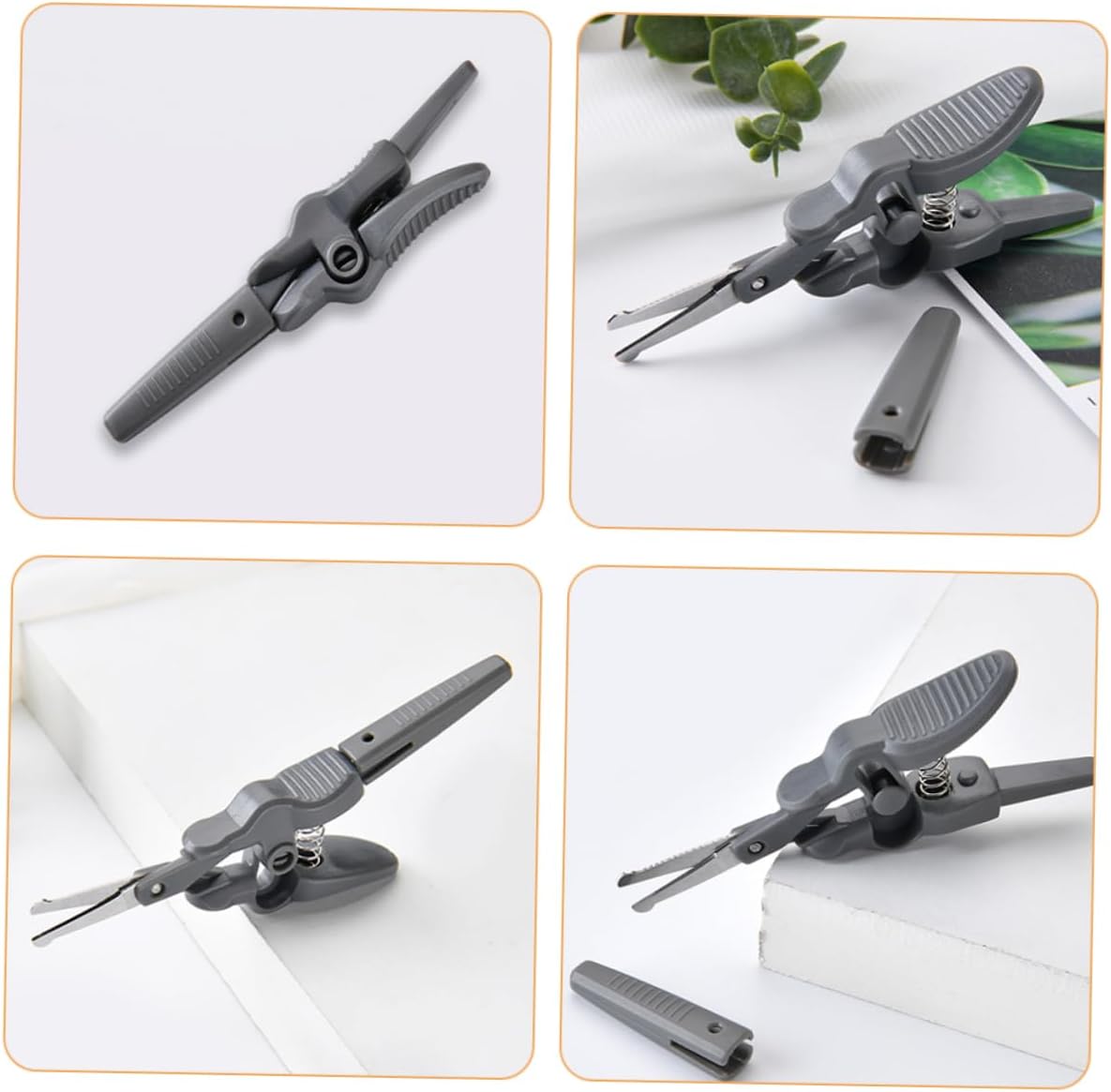 4pcs Eyebrow Scissors for Men Grooming Scissor for Precision Trimming of Nose Hair Beard and Eyebrows Tool Go Use