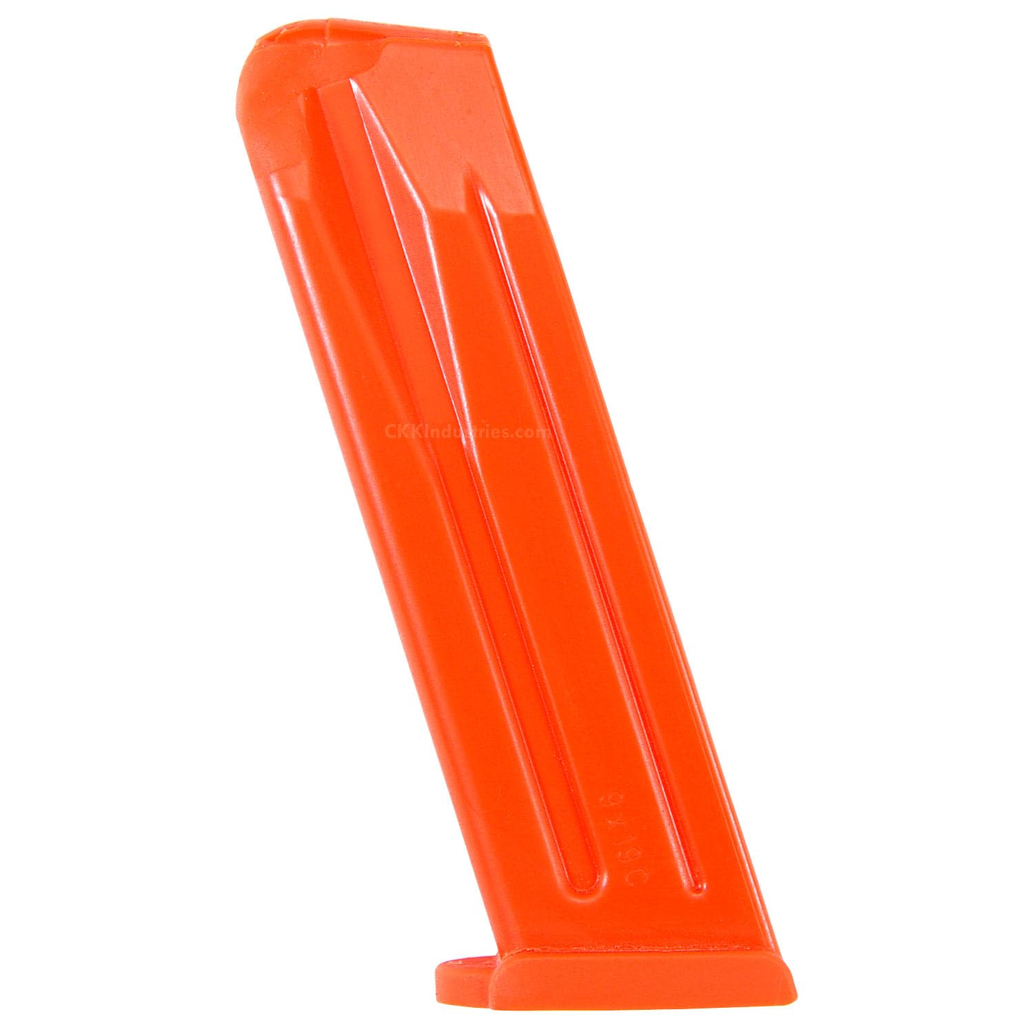 American Safety Molds - Non-Functional Solid Polymer Magazines - Blaze Orange - Made in U.S.A - Magazine Holster Molding Prop