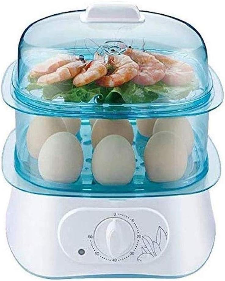 Electric Egg Cooker Boiler, Vegetable Steamer, Quickly Makes Eggs, Hard, Medium or Soft Boiled, Poaching/Omelet Tray Included, Ready Signal,