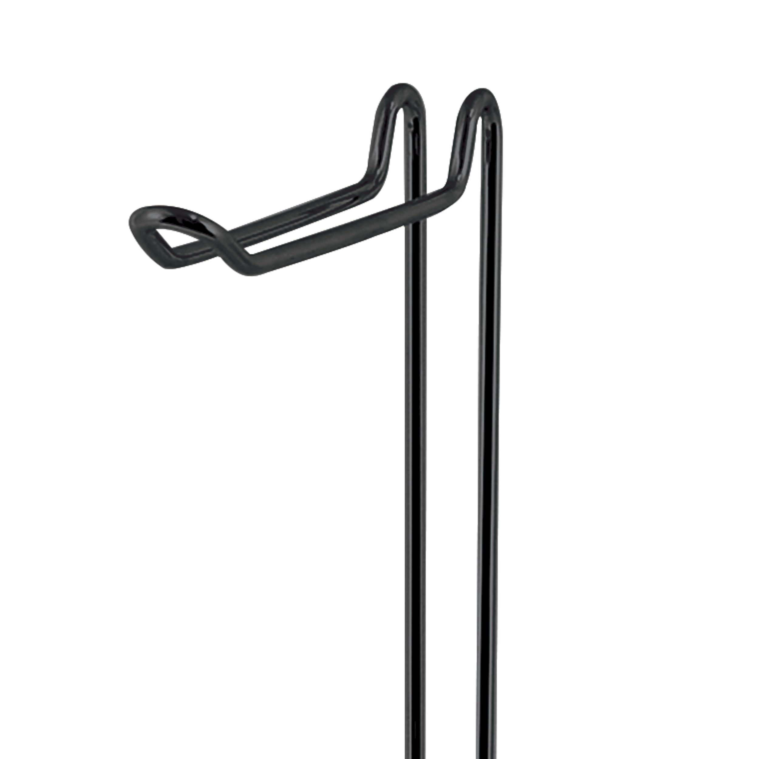 MSV MSV "Amy" Toilet Roll Holder with Free Standing Toilet Roll Holder Replacement Paper MSV Length x Depth x Height 15 x 54 cm Matt Black