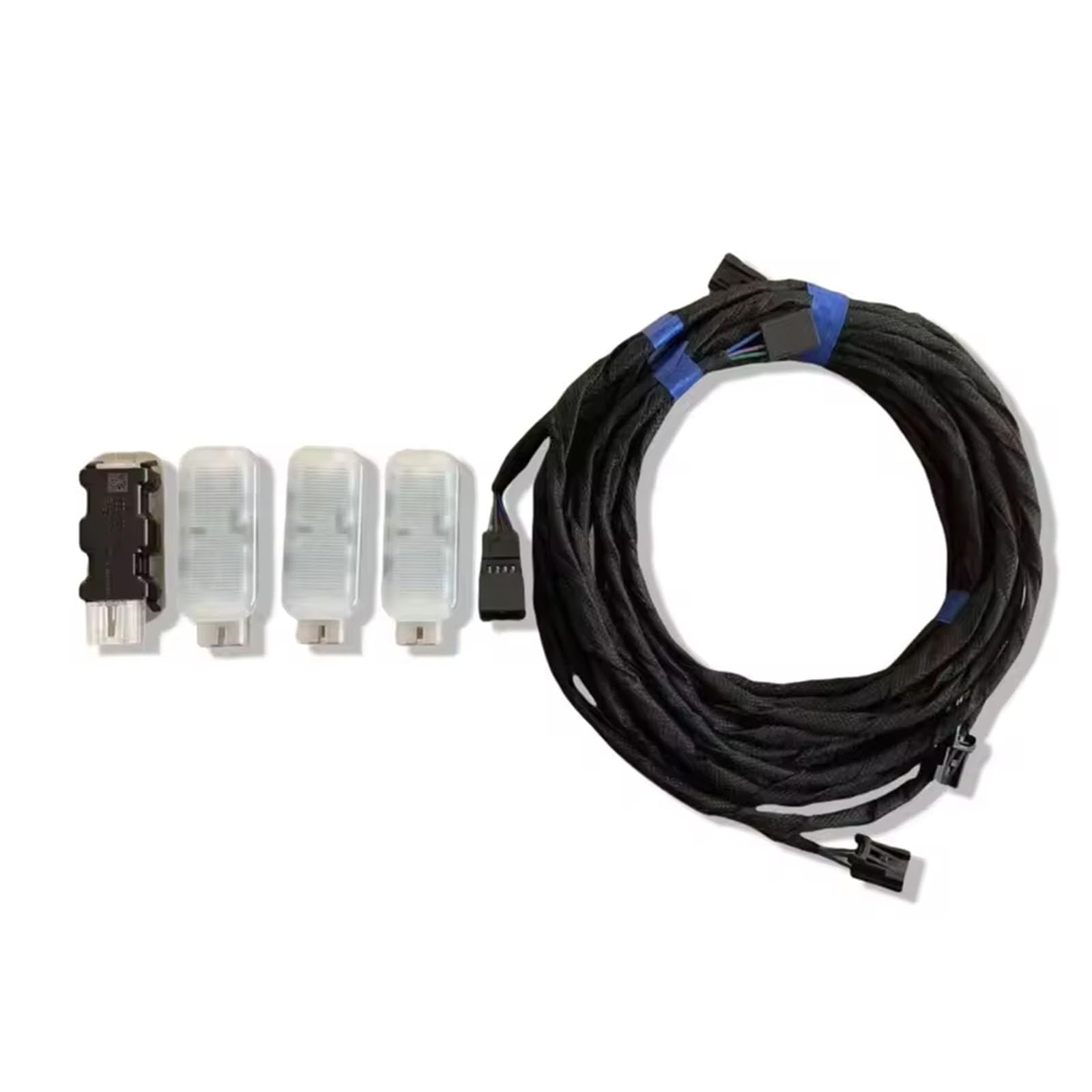 Plug Play Juego de Luces LED para Espacio de los pies de 16 Colores cambiables 80A947415E para B9.5 C8 Control de Temperatura con opción de 16 Colores Encendido/Apagado automático Luces de con