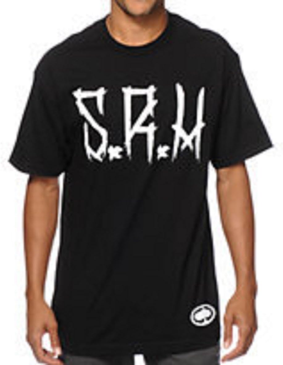 SRH Mens Thrash Stamp Tee Shirt Support Radical Habits Black
