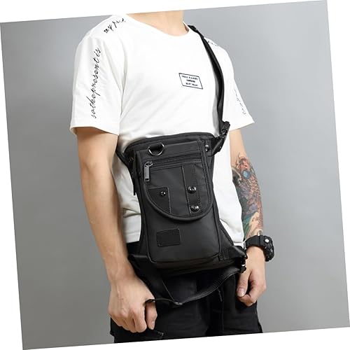 Miniatura 2 de HAPINARY Bolsa de pecho para hombre, bolsa de pierna para hombre, riñonera de moda, bolsa de pierna portátil, paquete de cintura multifuncional,