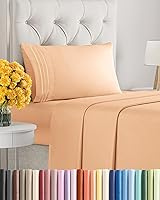 Vista 99 de Juego de sábanas de 4 piezas de tamaño matrimonial, sábanas extrasuaves, transpirables y refrescantes, sábanas duraderas de lujo para mujeres