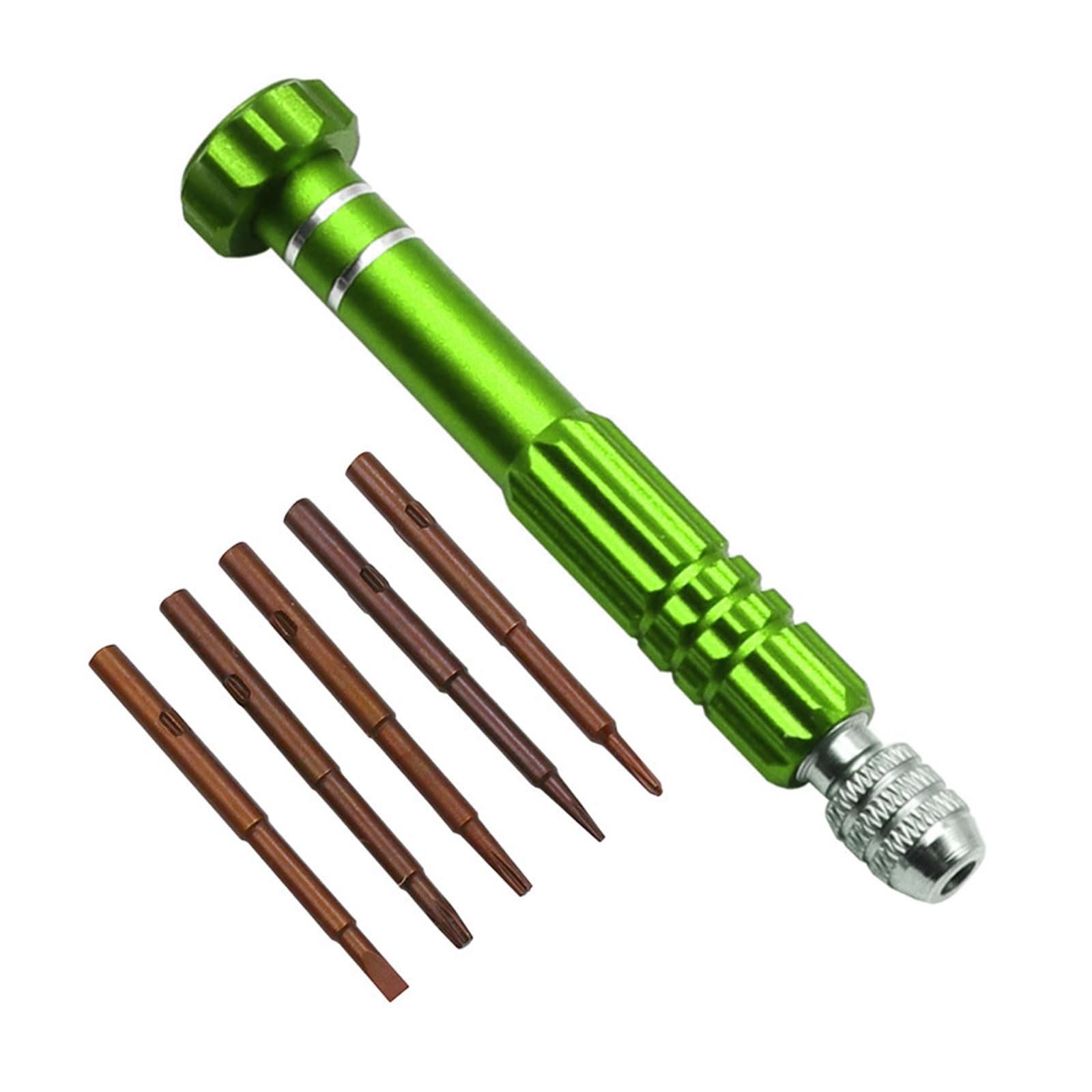 Portable 5 in 1 Multiple Tool Screwdriver Disassembly Kits with Interchangeabled Heads for DIYer Enthusiasts & Craftsmen Outdoor Camping Tool