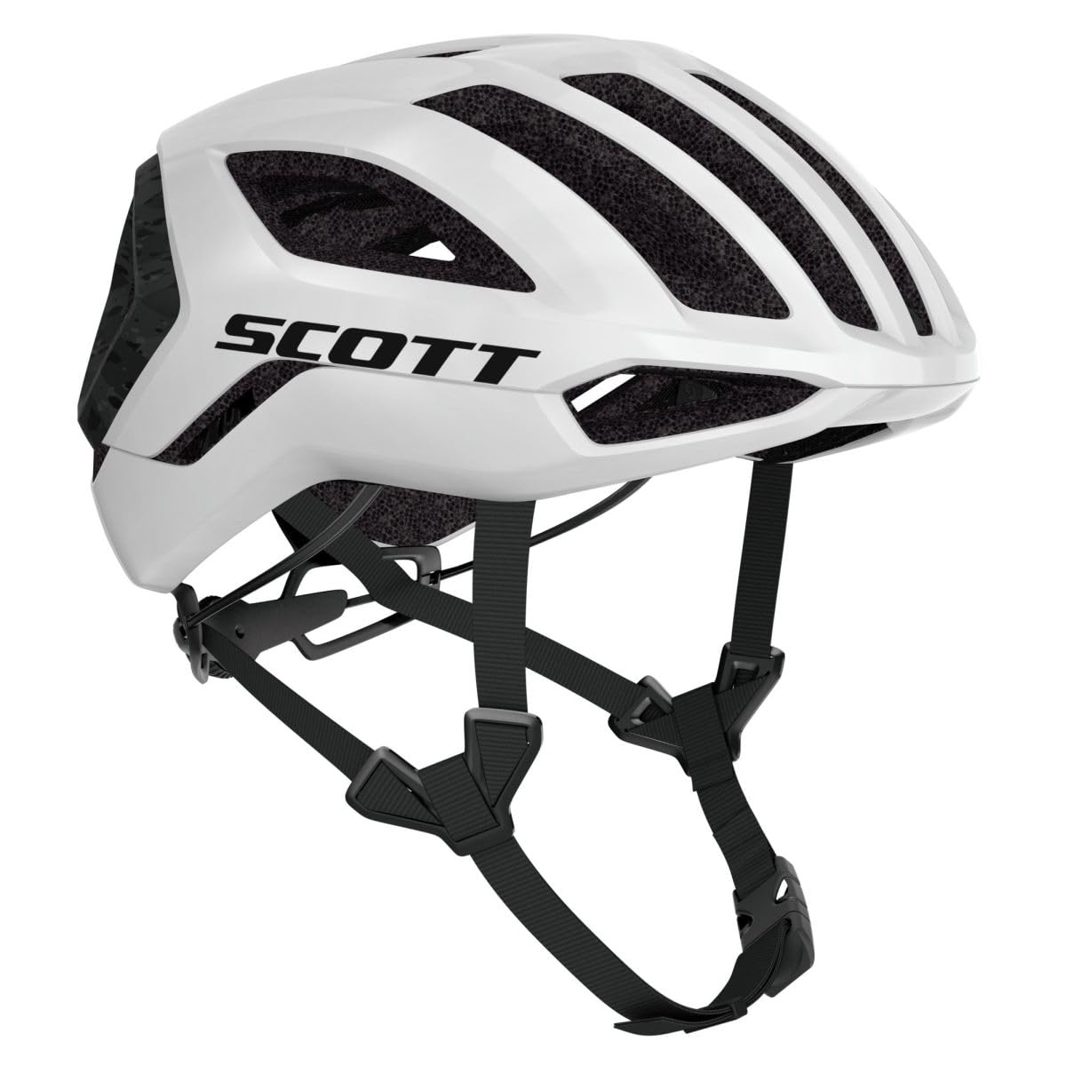 SCOTT Rennradhelm Centric Plus 2025 Weiß/Schwarz