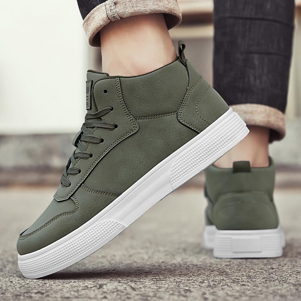 Sneakers Alte da Uomo in Taglie Grandi. Resistenti, Antiscivolo ed Eleganti. Ideali for Camminare e for Il Tempo Libero.
