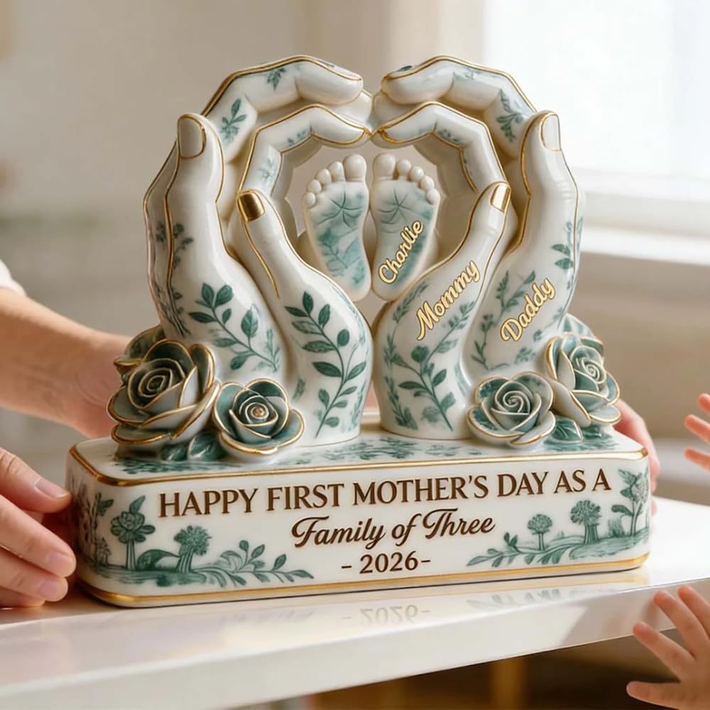 Amazon.com: Toile De Jouy Family First Mother's Day Plaque