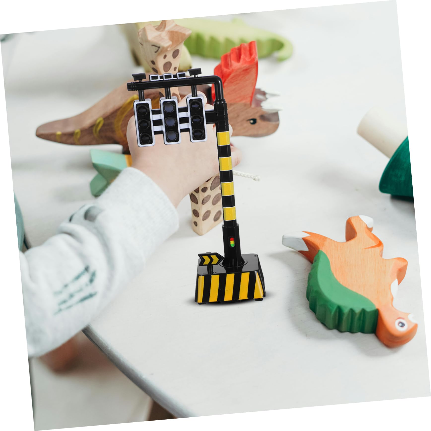 Generisch Ampel Ampeldekoration Ampel Verkehrszeichenspielzeuglehre Spiele Für Fahren Kinderpreis Mini-Signal-Modell Ampeln Zerstatleuchten Schwarz Plastik