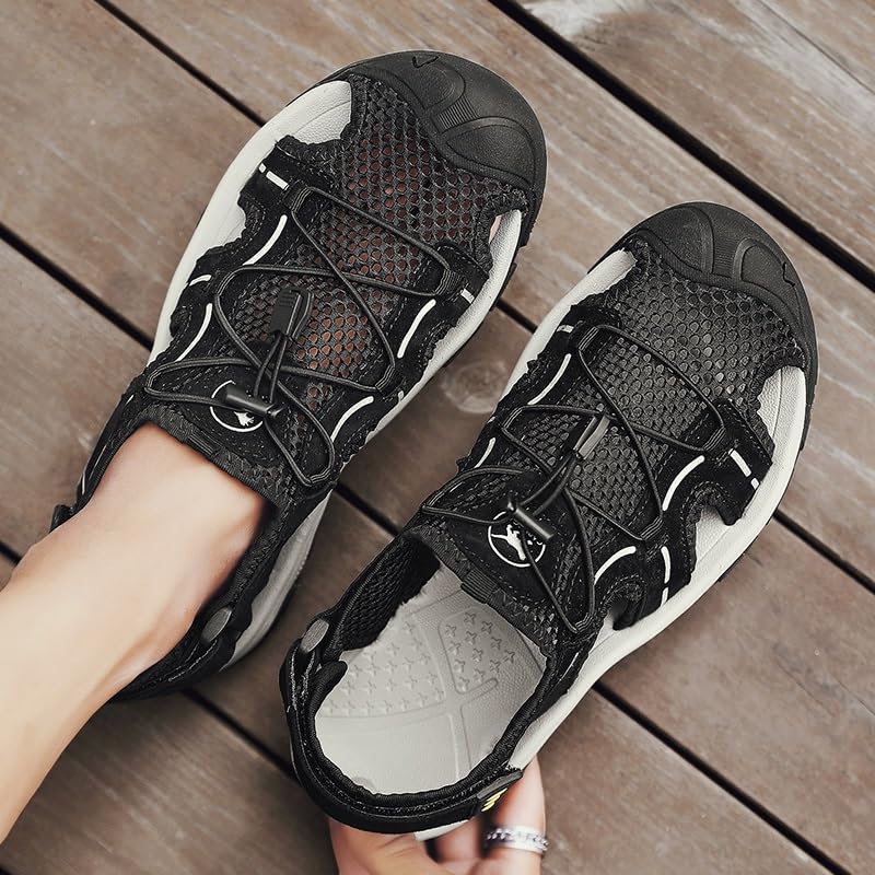Men's Classic Casual Sandals Outdoor Light Walking Sneakers Hiking Sandals for Men(45)3