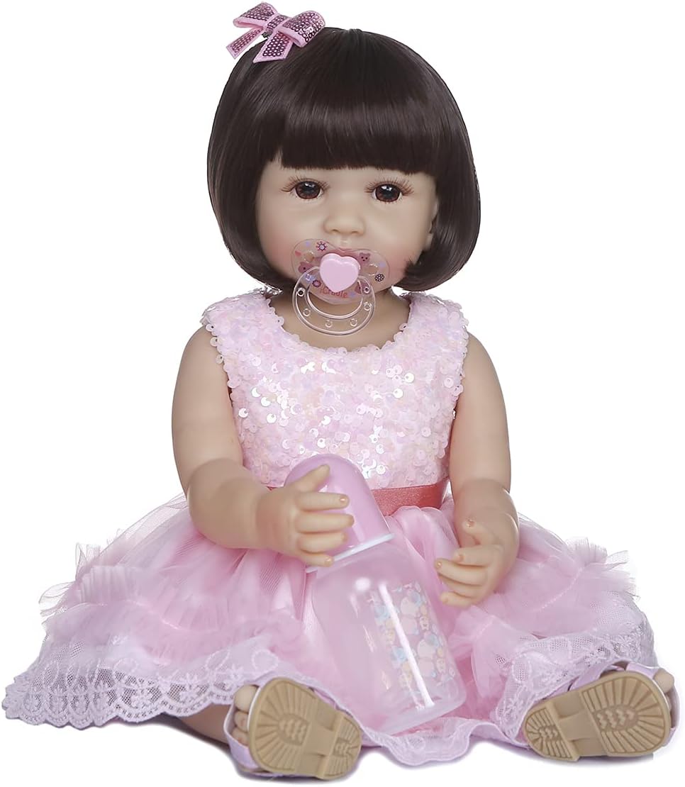 Wamdoll 22 inch 55CM Realistic Reborn Cuddly Babies Full Body Silicone